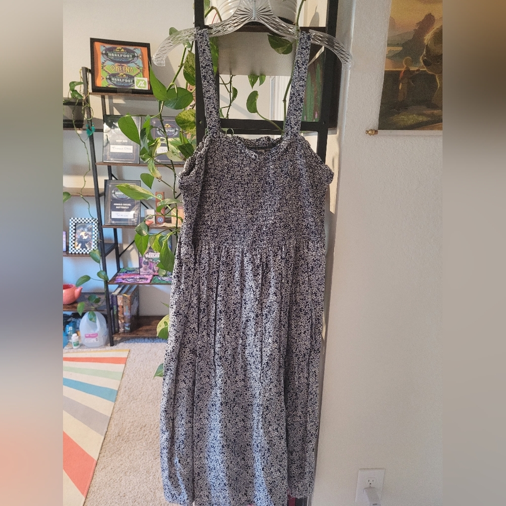 Universal Thread Blue Tiered Maxi Dress
